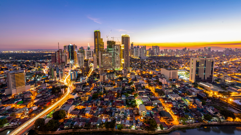 Makati city at night