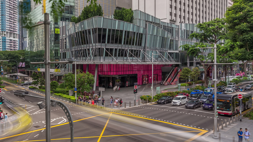 Orchard road in Singapore