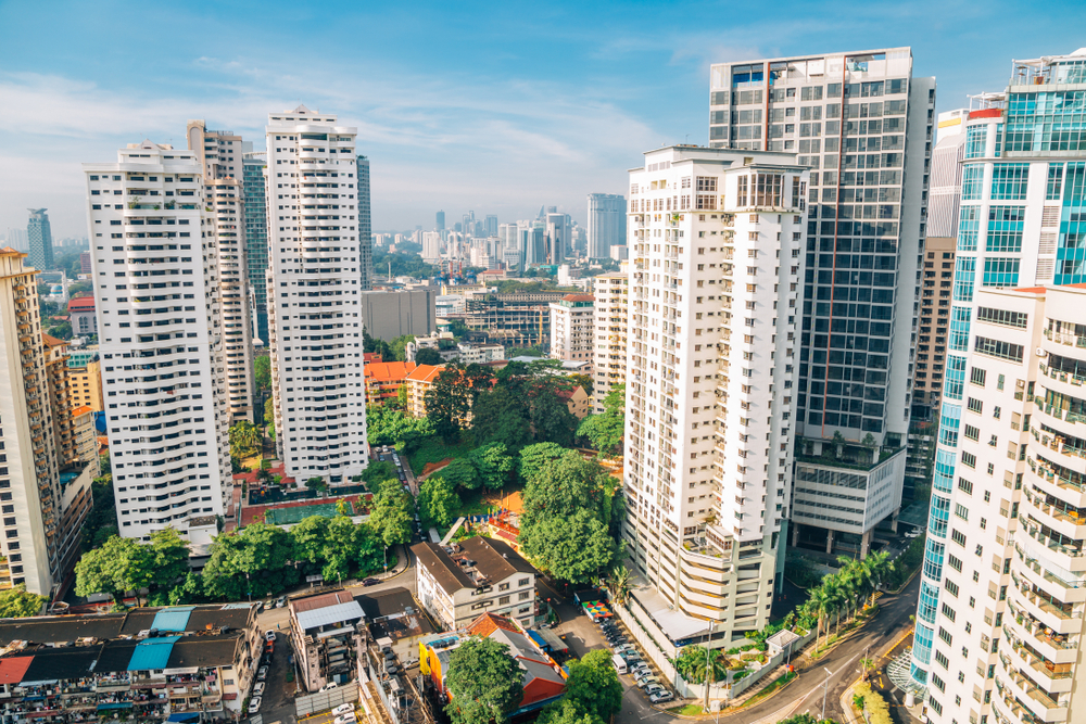 Modern buildings in Bukit Bintang