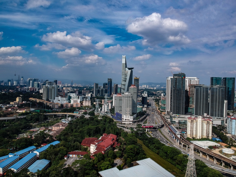 Aerial view of Petaling Jaya